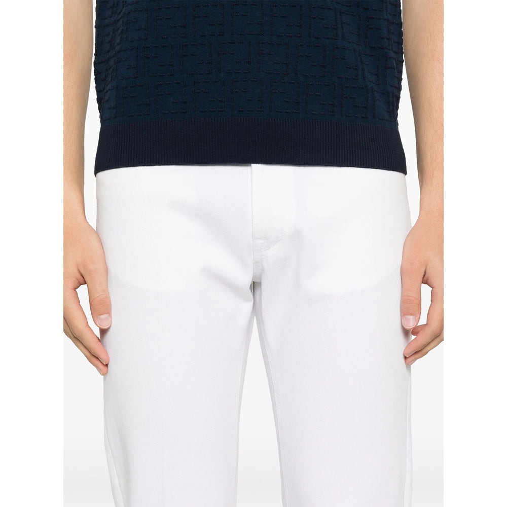 Fendi White Denim - Regular & Straight-Leg Jeans Men - 2