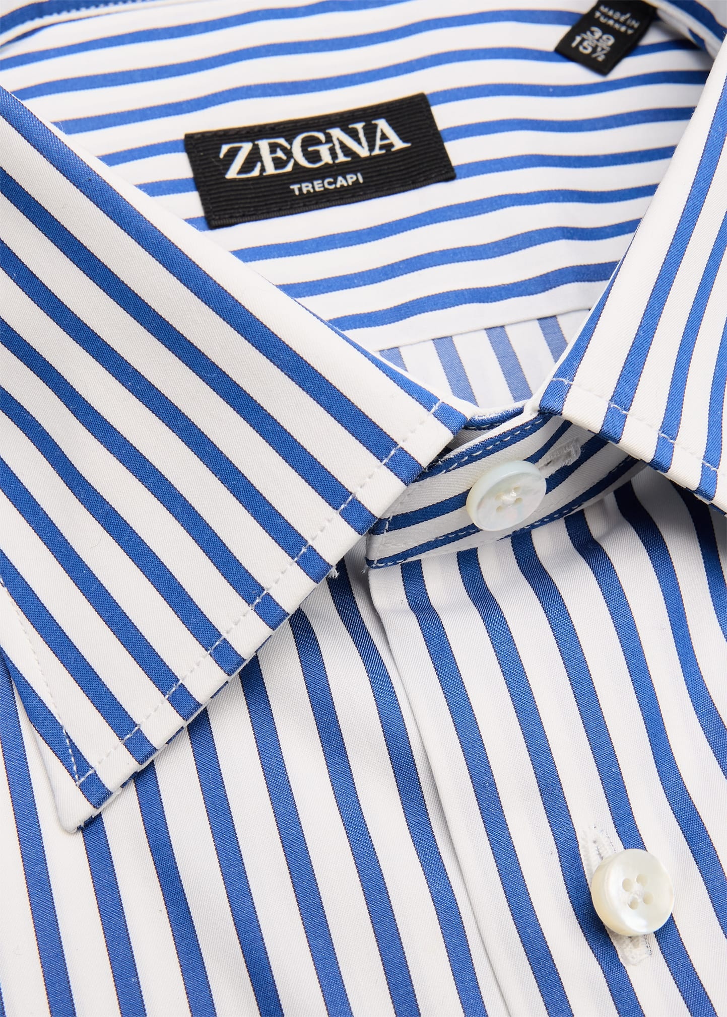 Men's Trecapi Cotton Bold Stripe Dress Shirt - 2