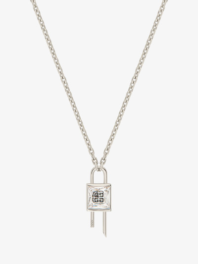 Givenchy MINI LOCK NECKLACE IN METAL WITH CRYSTAL outlook