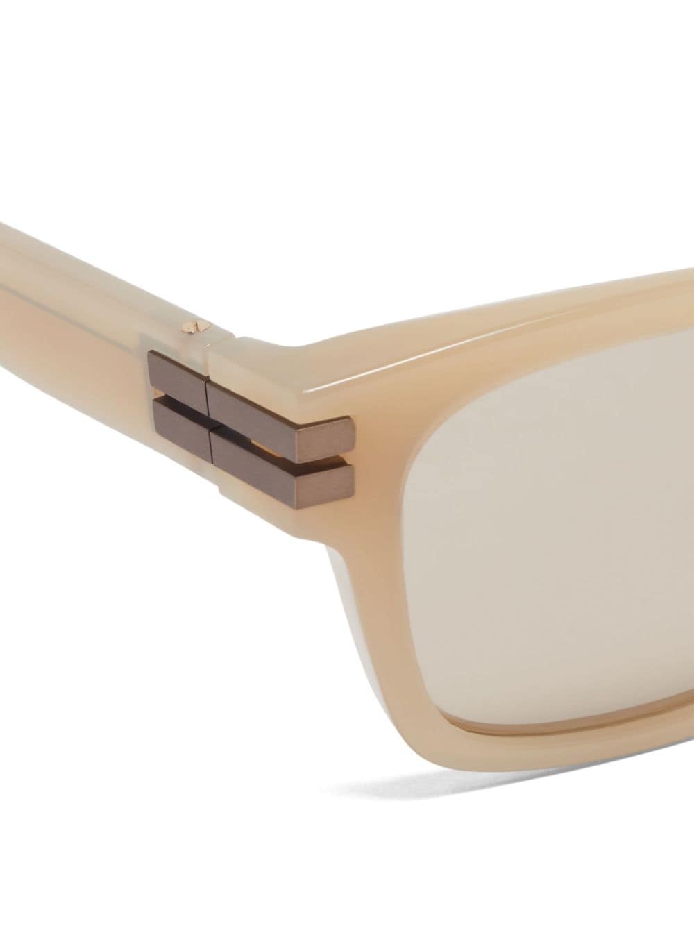 square-frame tinted sunglasses - 3