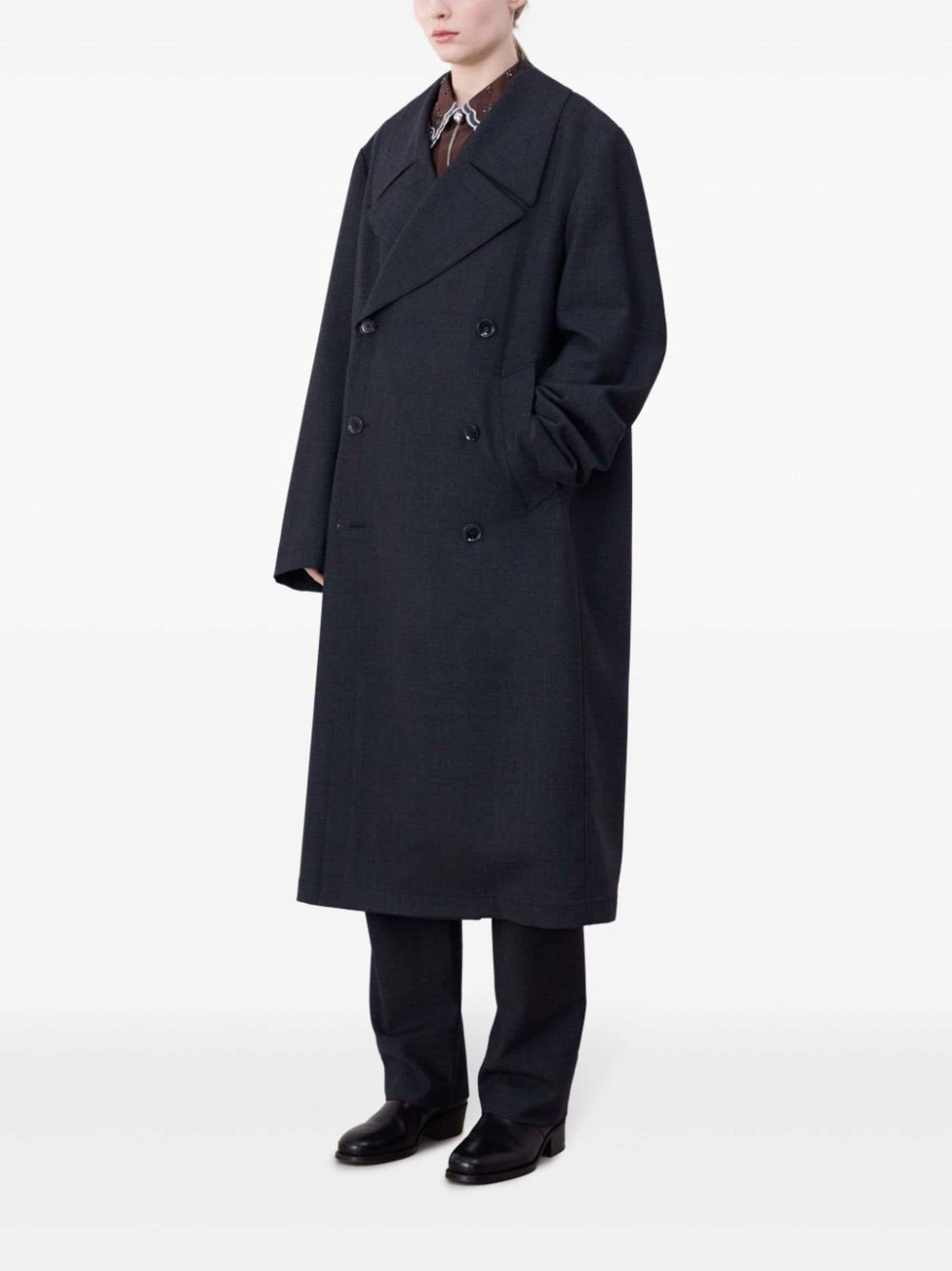 Lemaire double breasted tailored coat | eraldo | REVERSIBLE