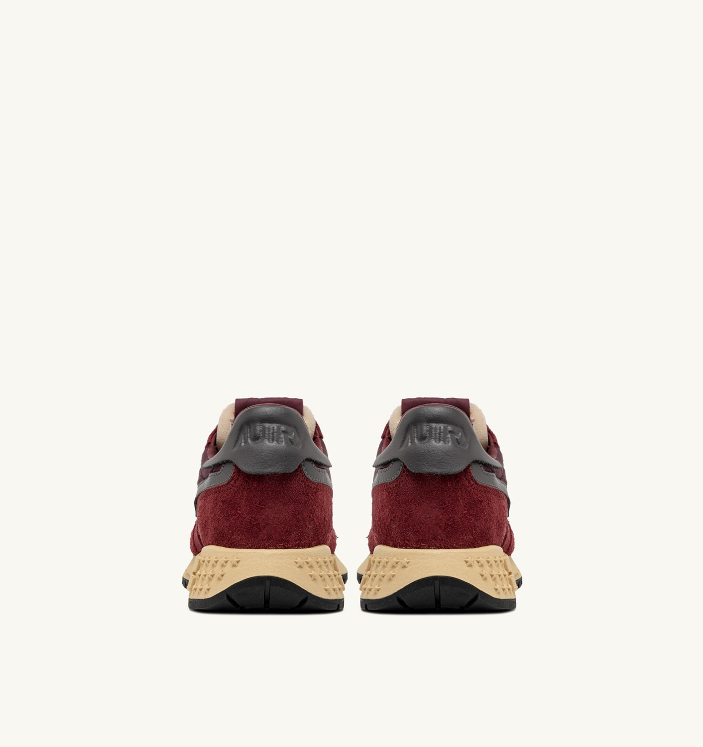 REELWIND LOW SNEAKERS IN NYLON SUEDE AND LEATHER COLOR ROUNGE AND CORDOVAN - 3