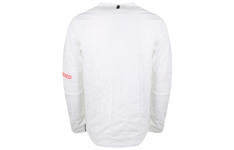 Air Jordan 23 Engineered Quilted Round Neck Pullover logo Sports Long Sleeves White AJ1055-100 - 2