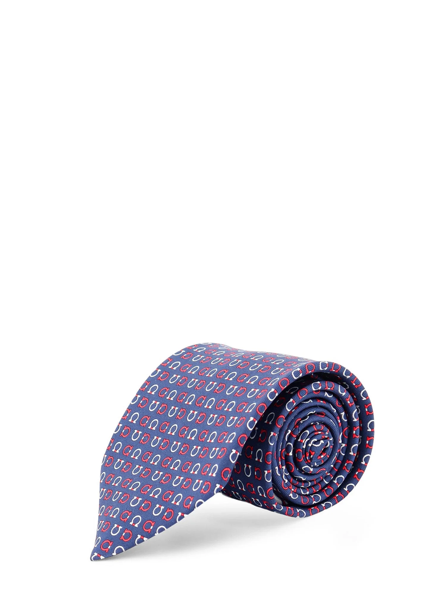 Ferragamo Ties Bluscurorosso - 1