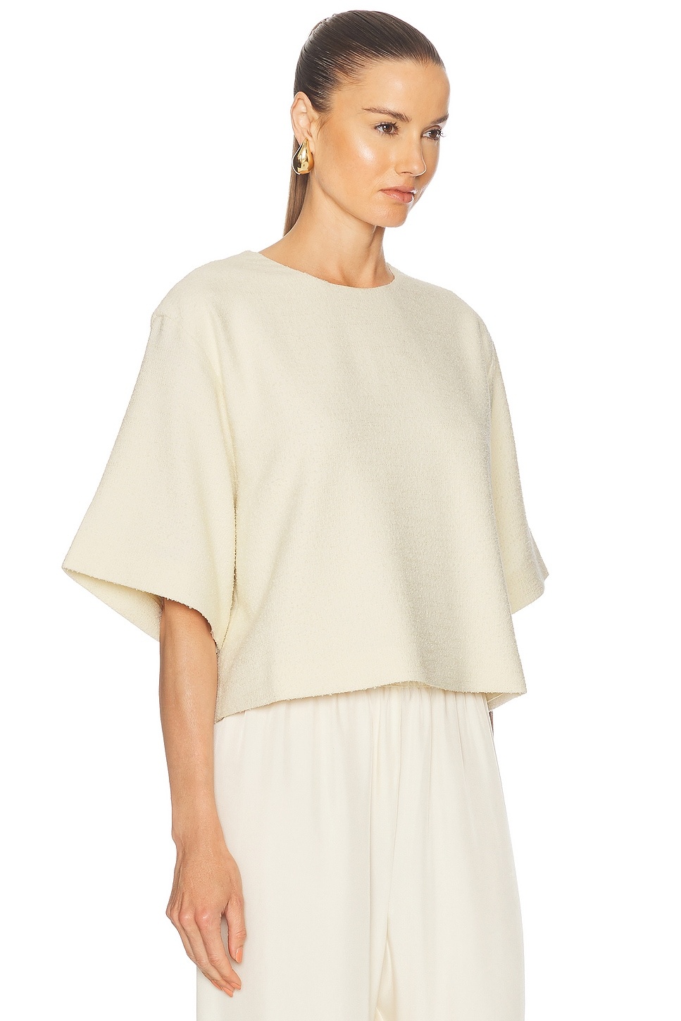 Woven Boucle Tee - 2