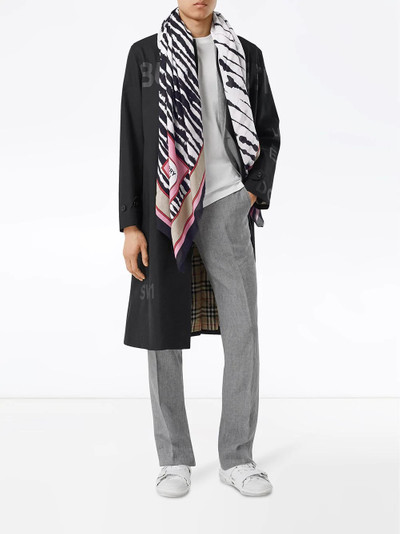 Burberry Watercolour print square scarf outlook