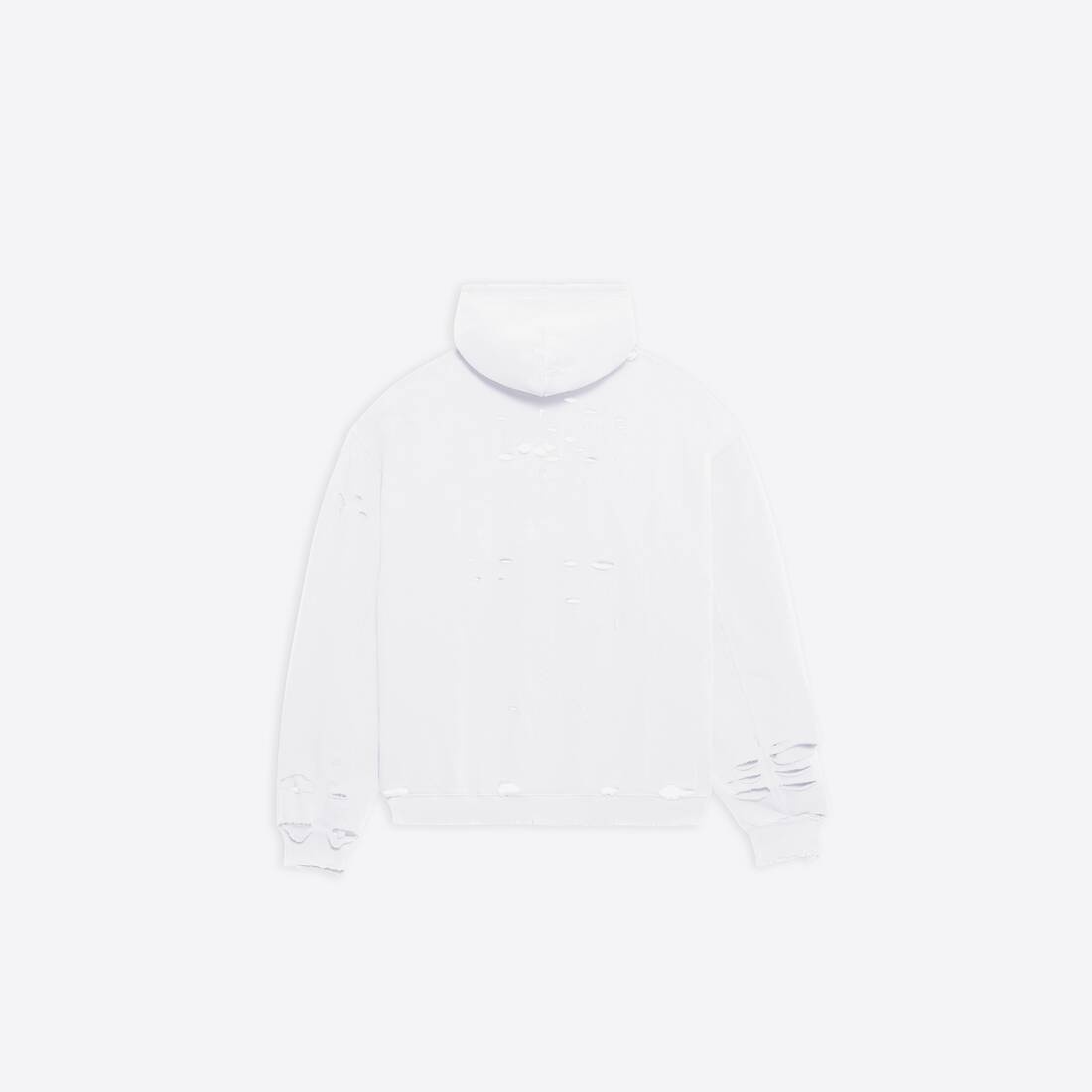 Destroyed Hoodie in White - 2