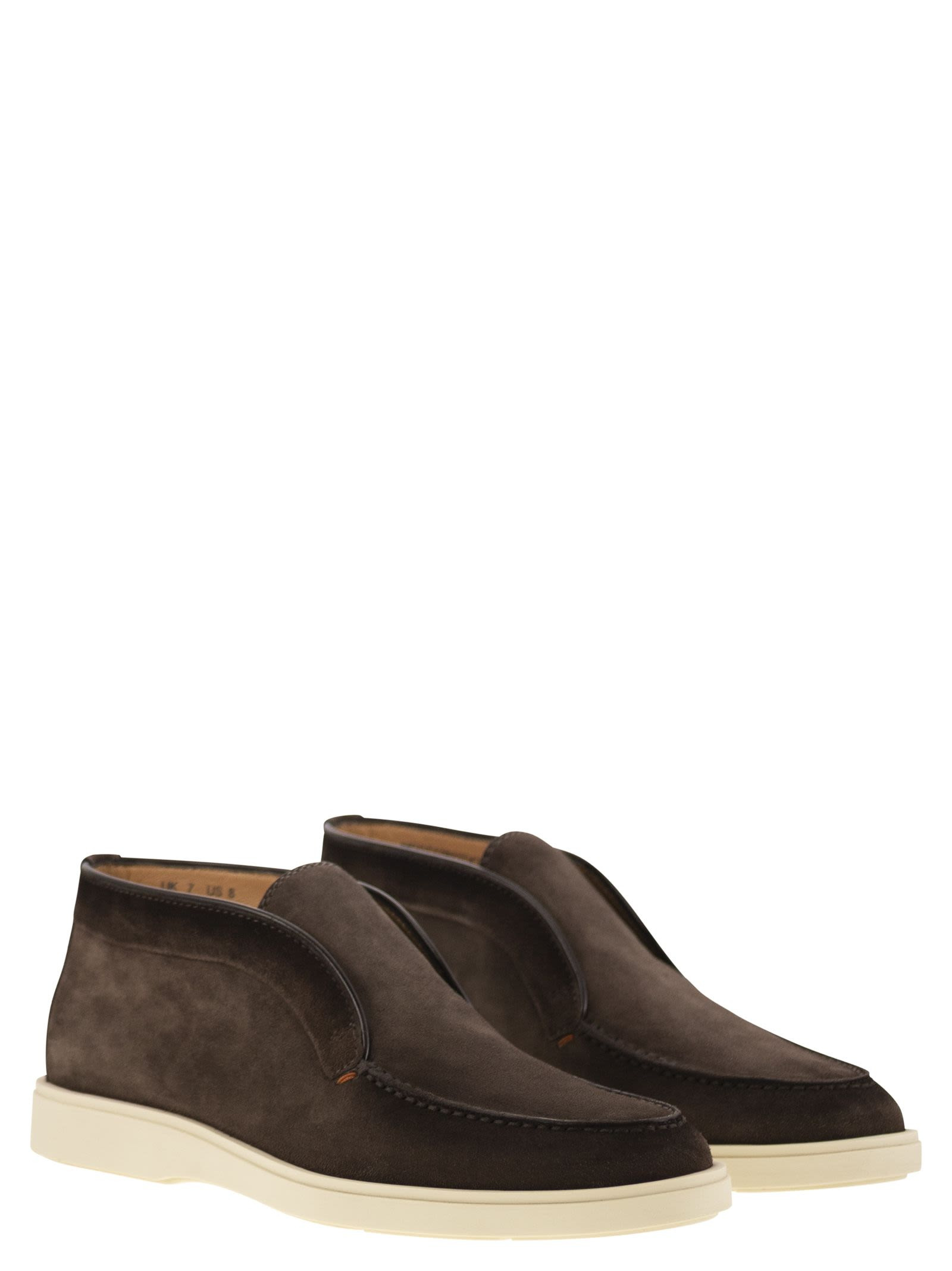 Santoni Men Suede Desert Boot - 4