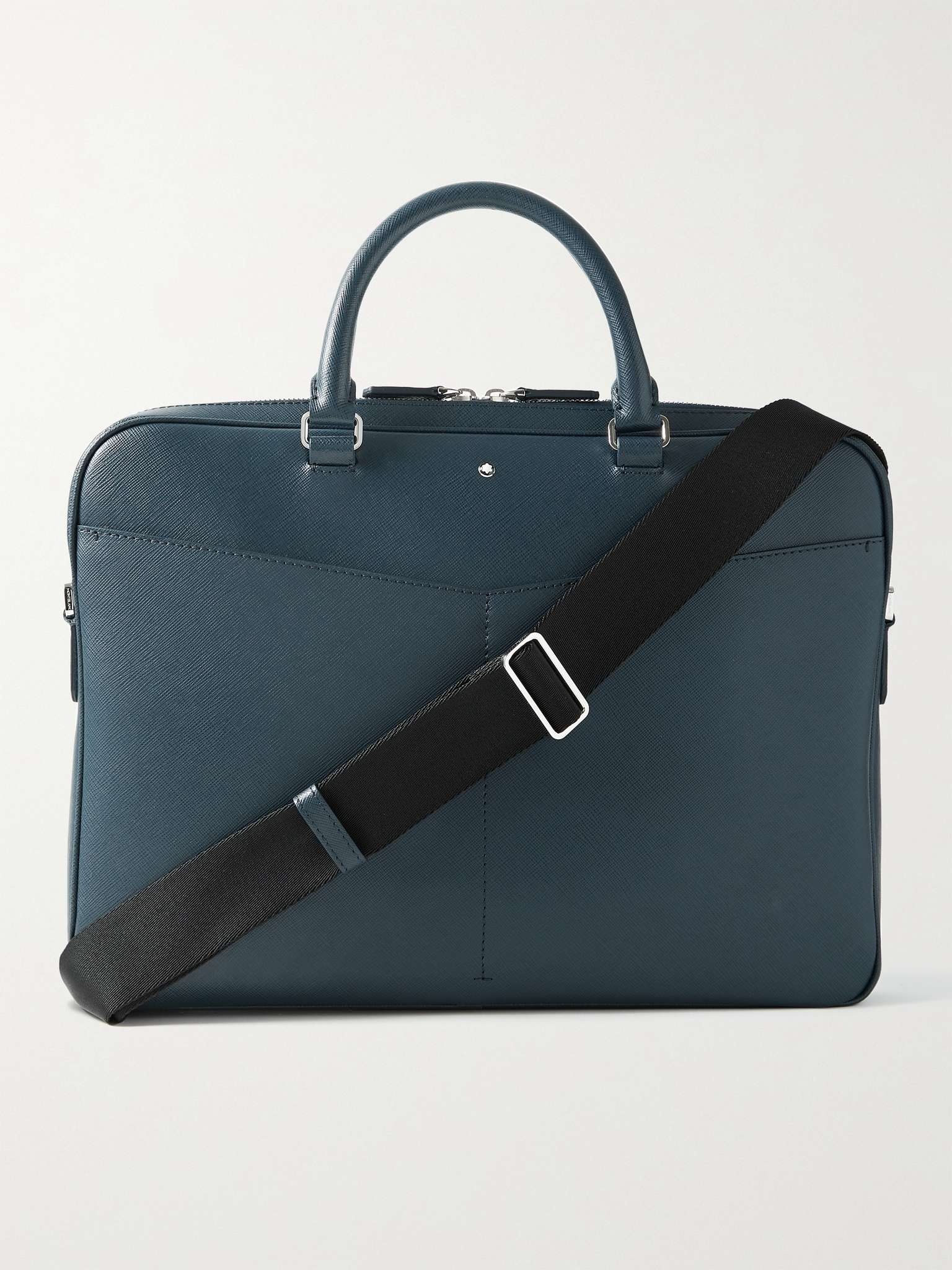 Sartorial Ultra-Slim Cross-Grain Leather Briefcase - 1