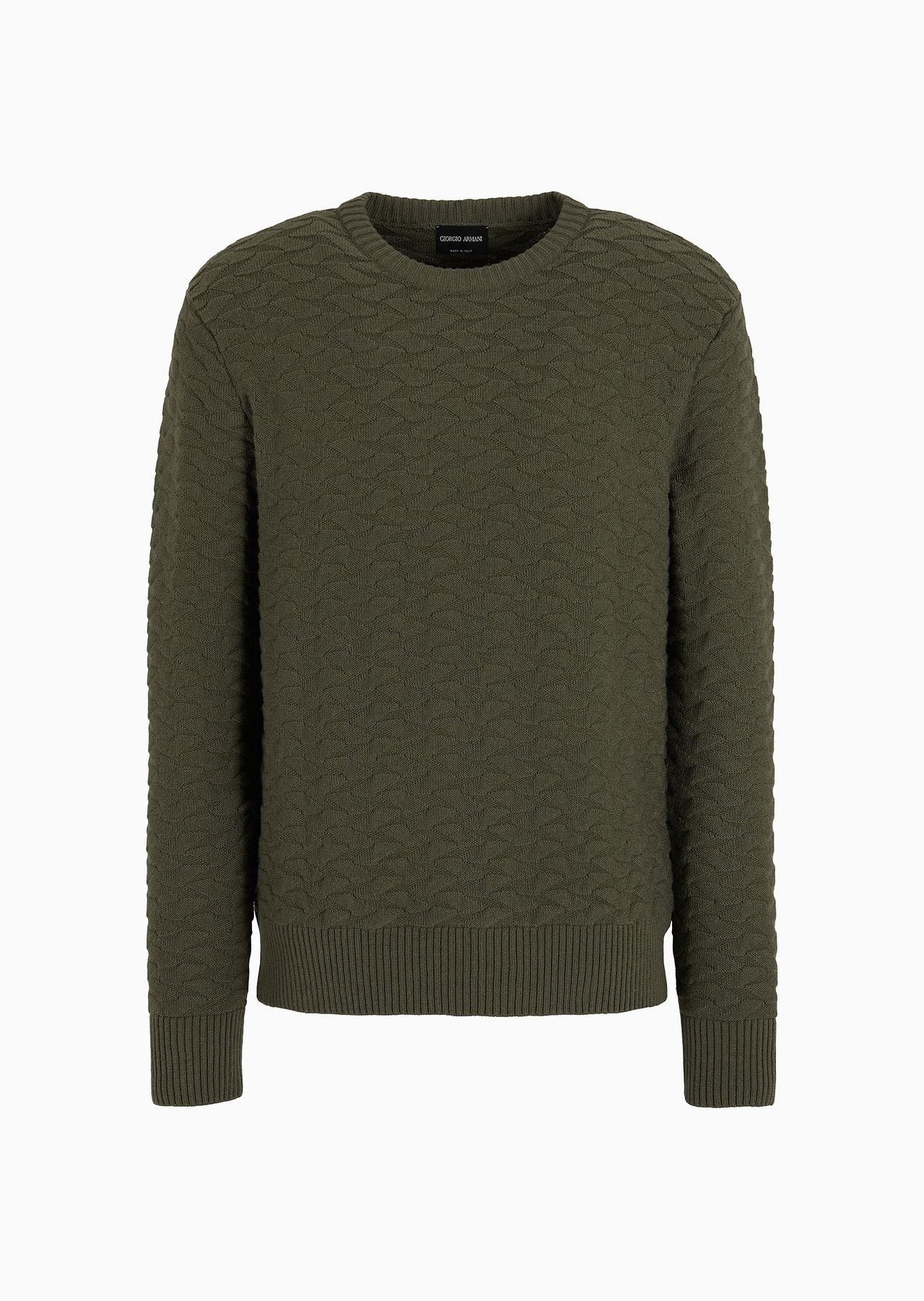 Jacquard virgin-wool blend crew-neck jumper - 1