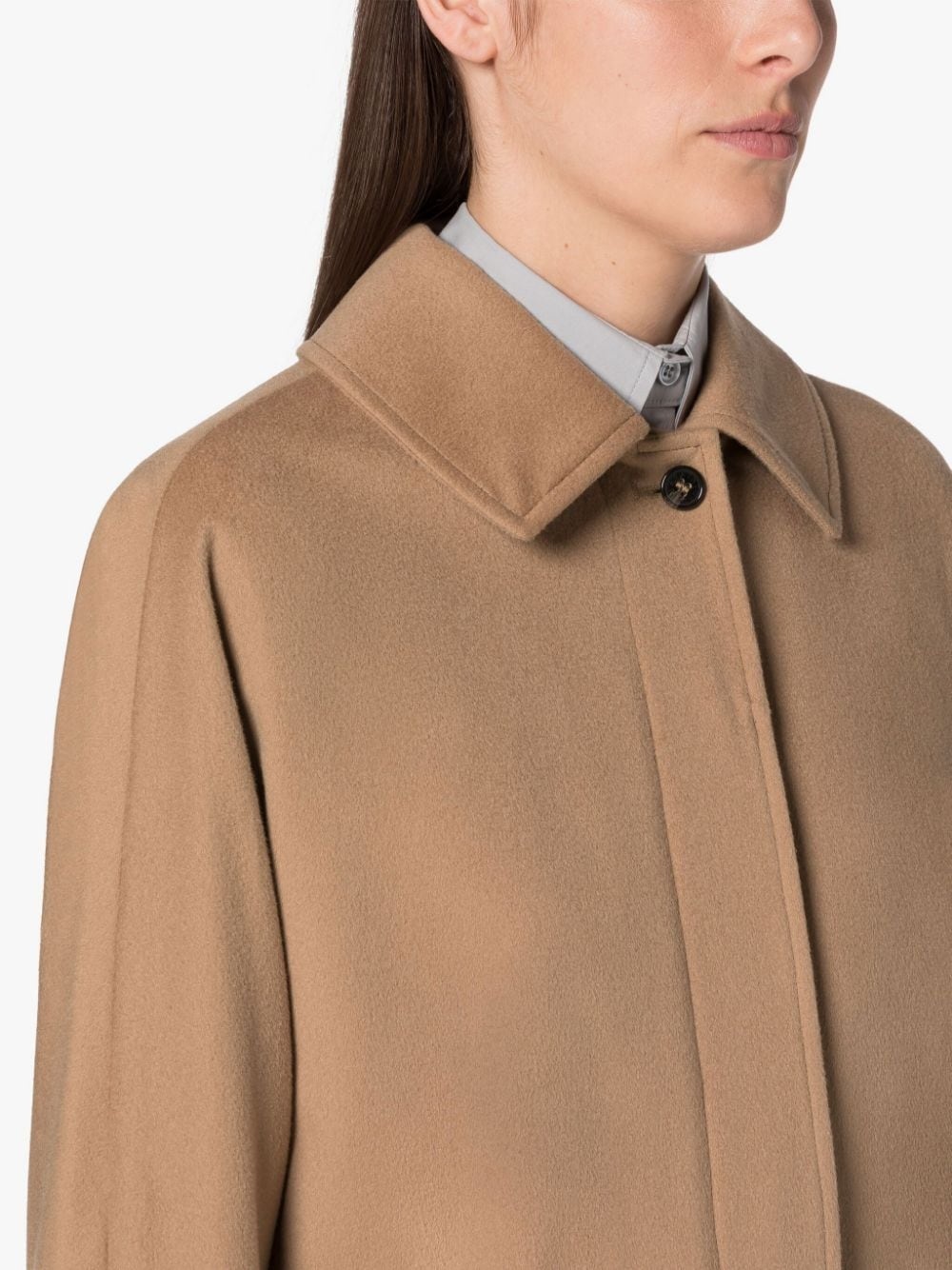 JEAN CAMEL STORM SYSTEM WOOL COAT - 5
