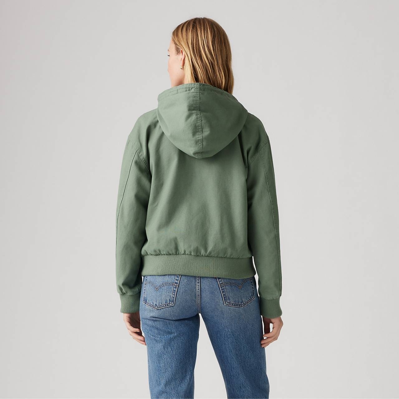 RELAXED HOODED BOMBER JACKET - 3
