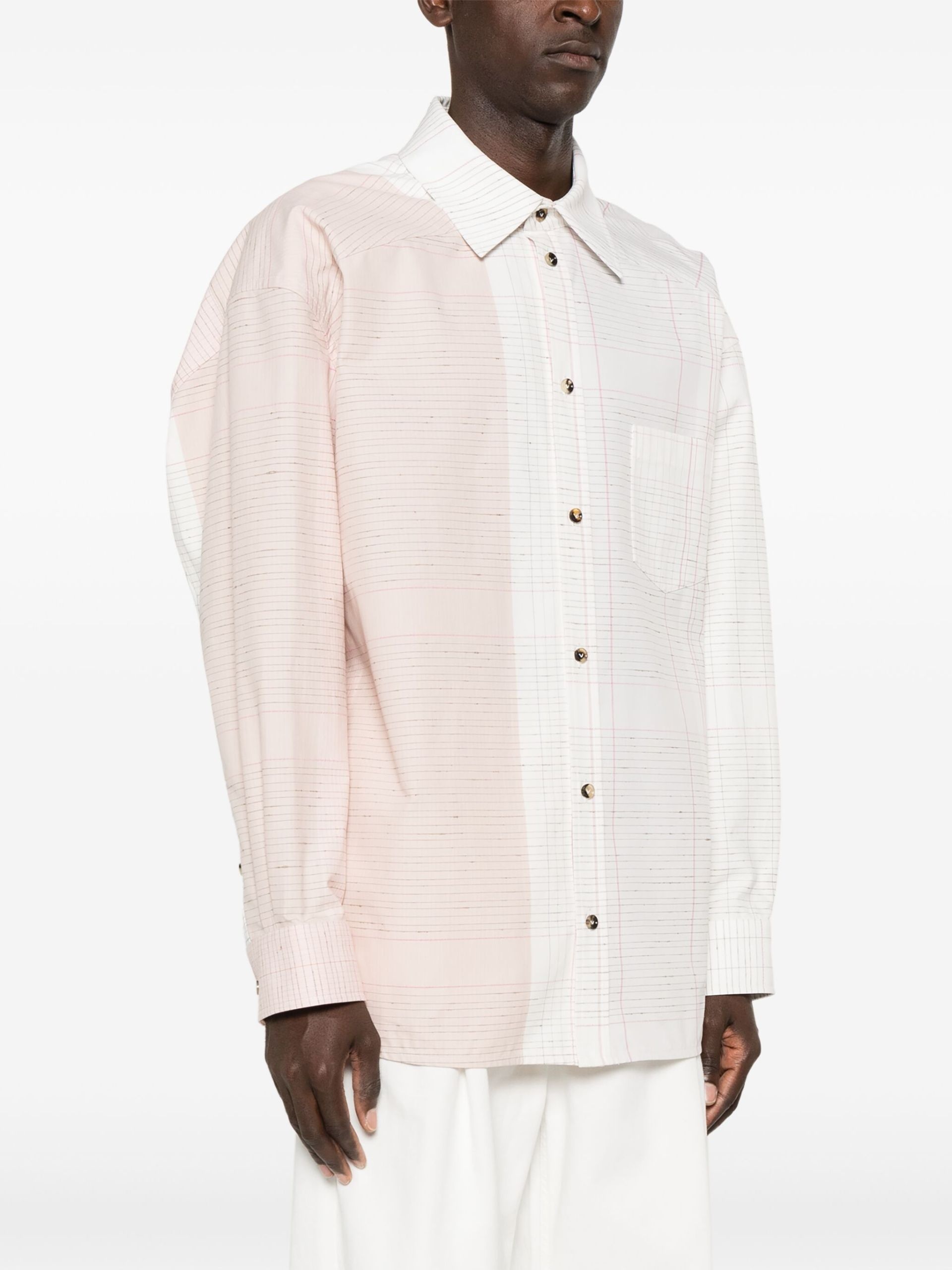 Bottega Veneta patchwork shirt | brownsfashion | REVERSIBLE
