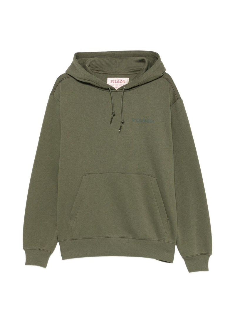 Scenic logo-print pouch-pocket hoodie 1