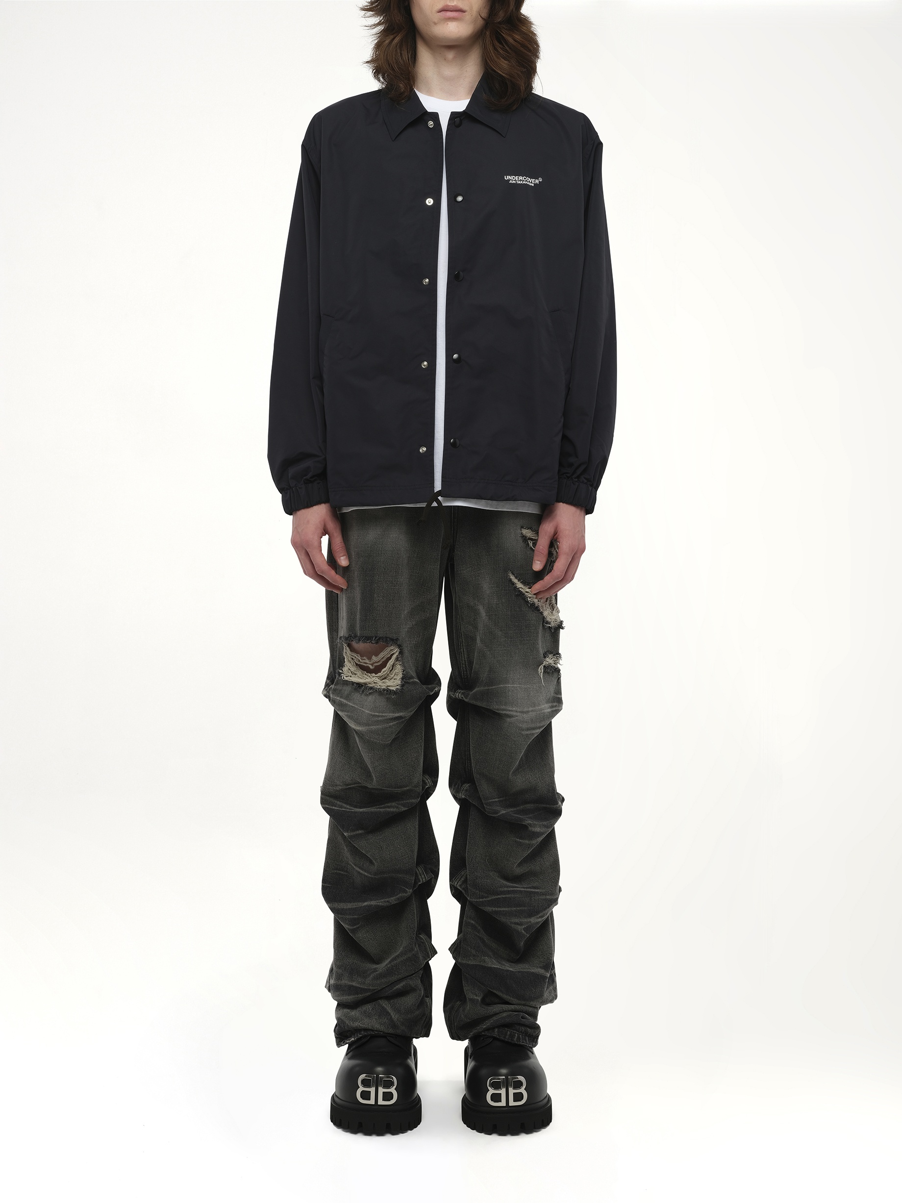Undercover Coach Jacket in Black - 7