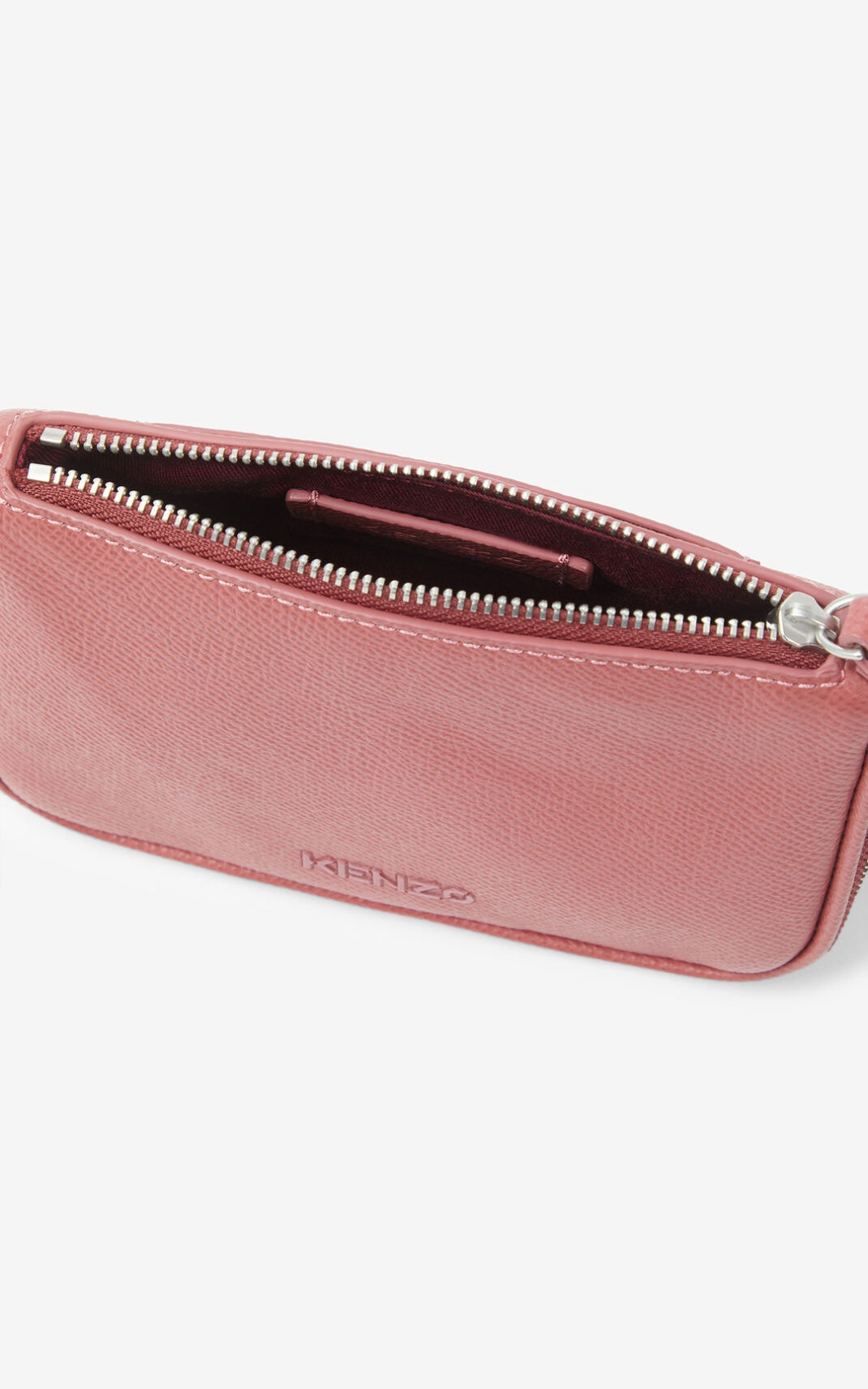 KENZO Kompact small grained leather clutch - 5