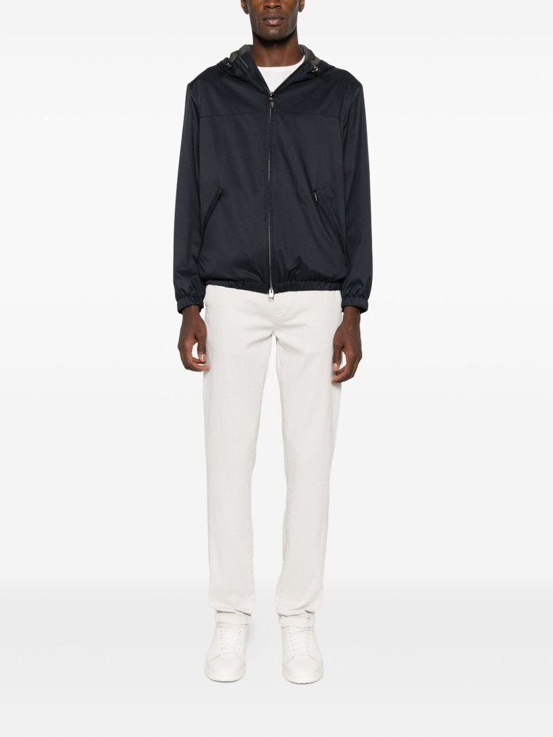 Canali hooded zip-up jacket outlook
