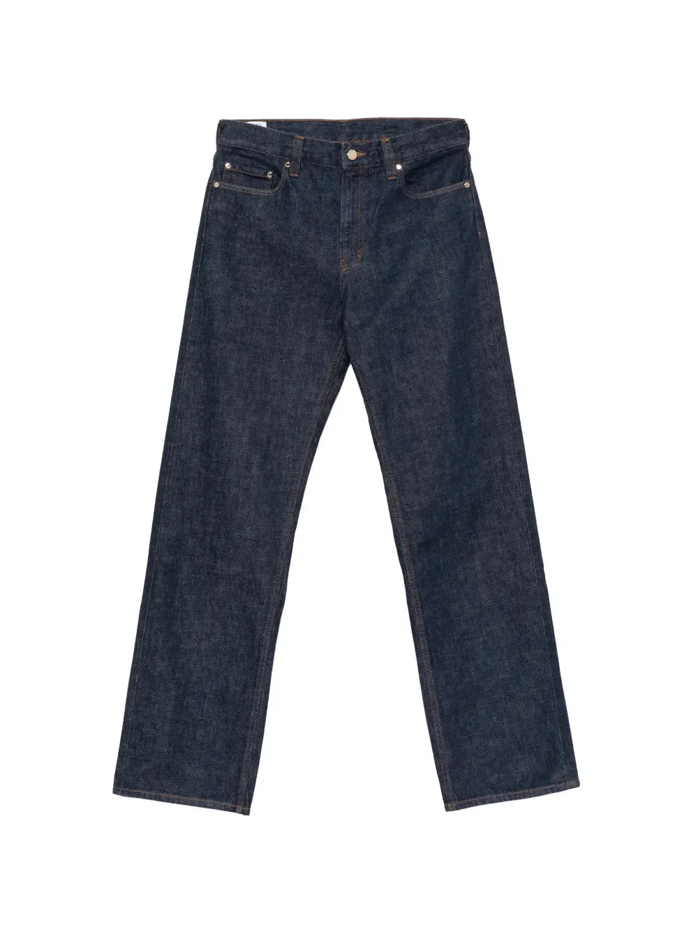 LOGO-EMBROIDERED STRAIGHT-LEG JEANS - 1