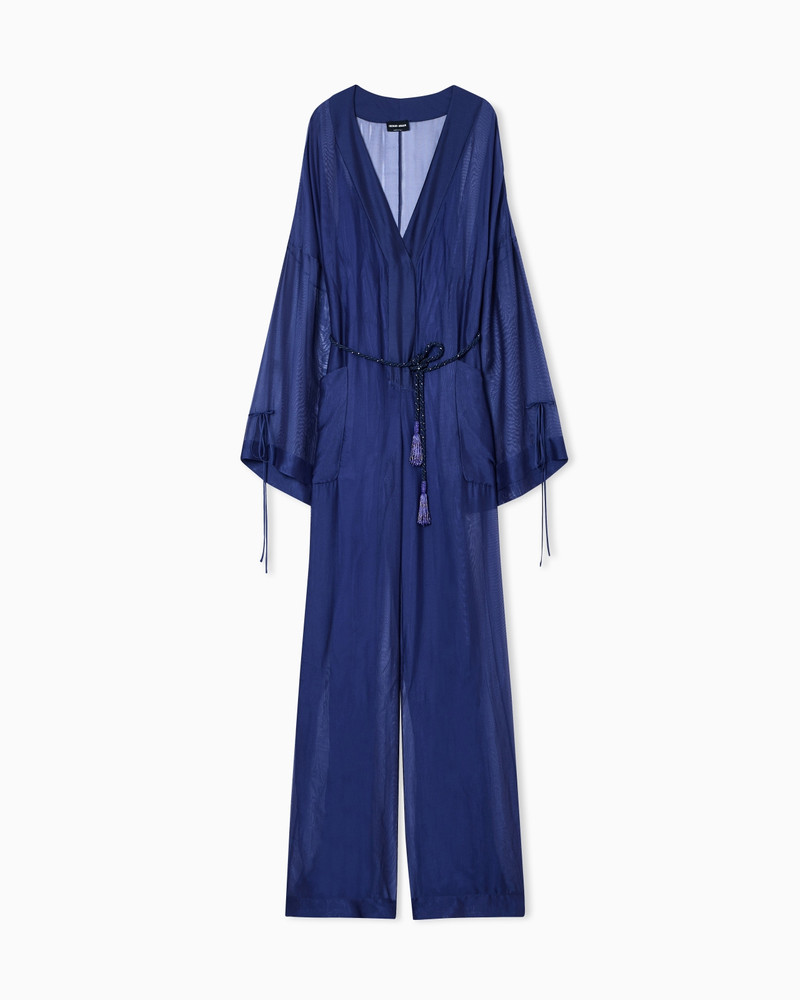 VISCOSE AND SILK GAUZE JUMPSUIT 1