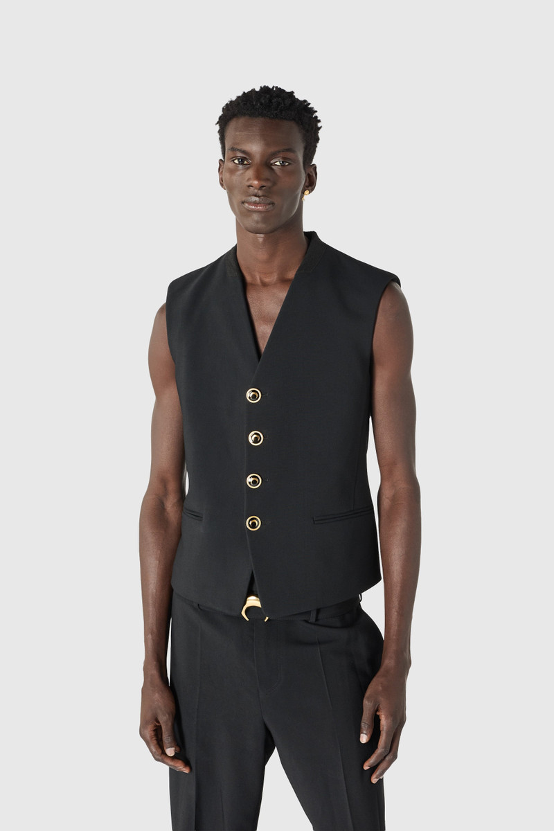 Marine Serre Tailored sleeveless jacket outlook