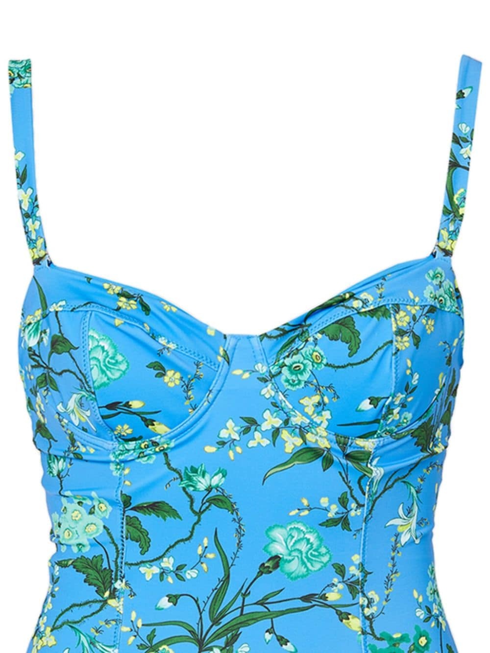 floral-print swimsuit - 2