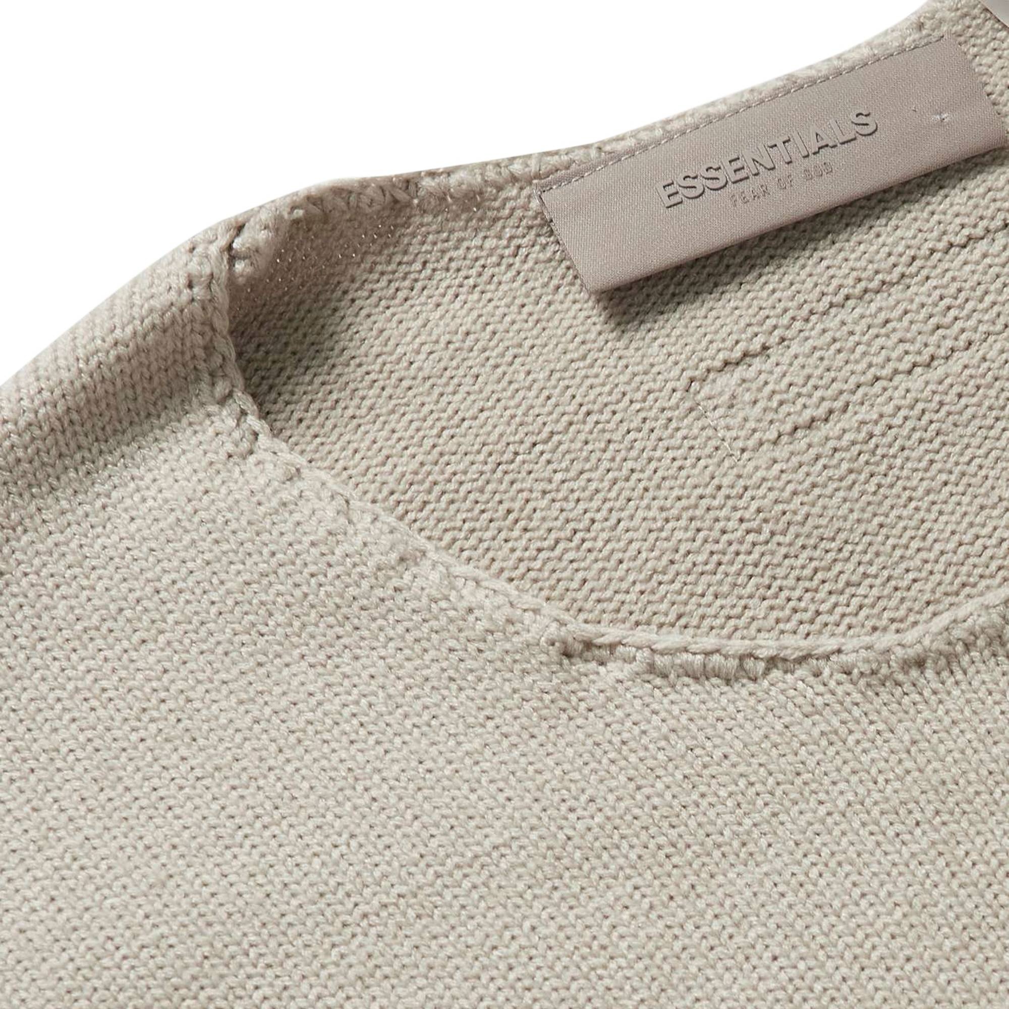 Fear of God Essentials Raw Edge Sweater 'Wheat' - 2