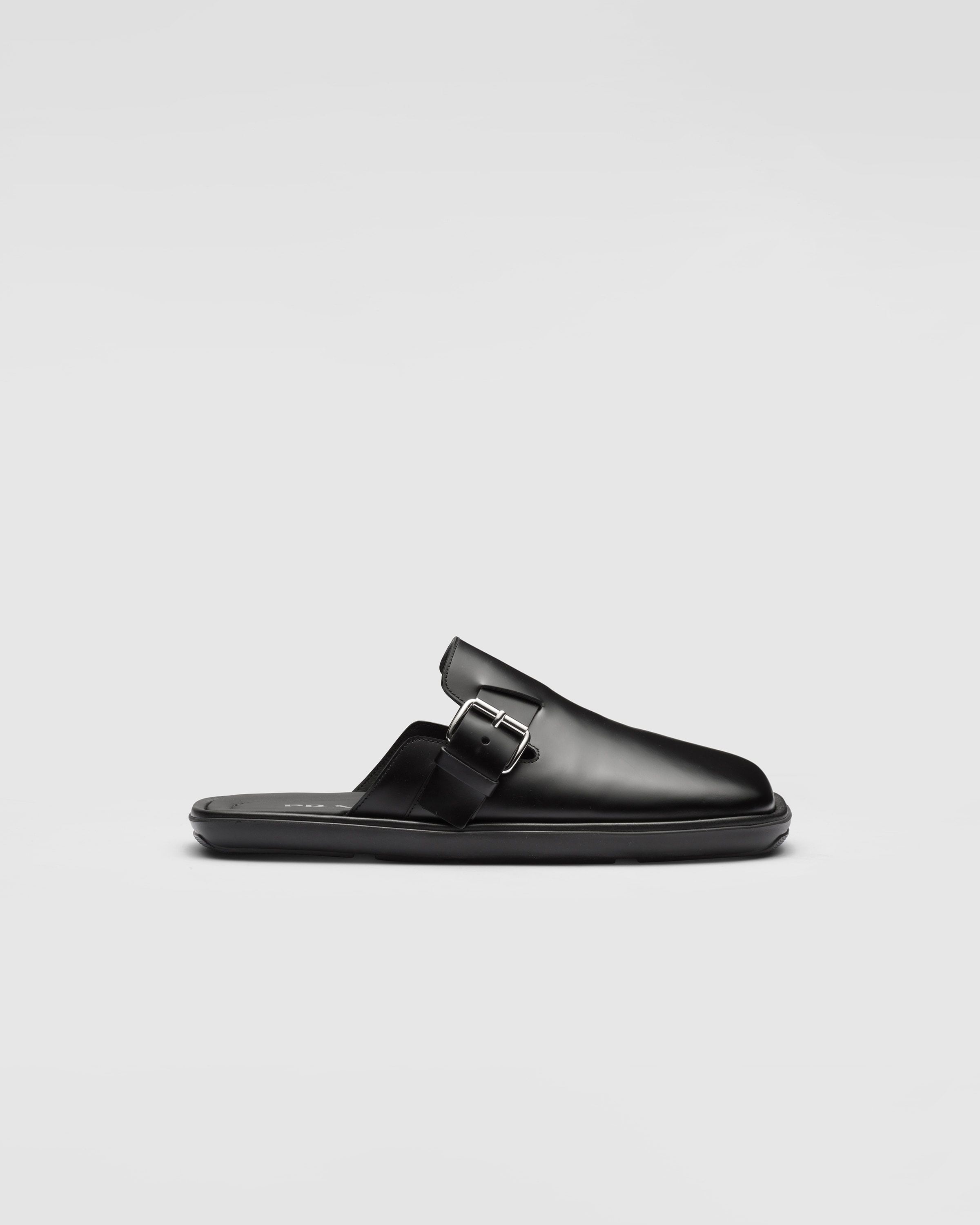 Brushed leather mules - 2