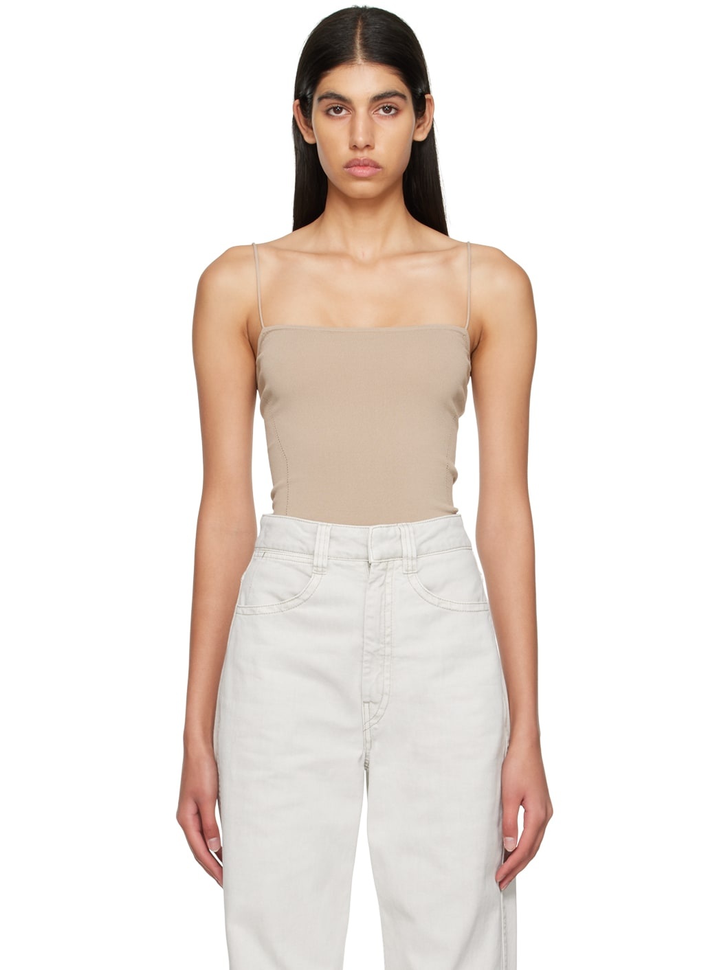 Beige Darted Camisole - 1