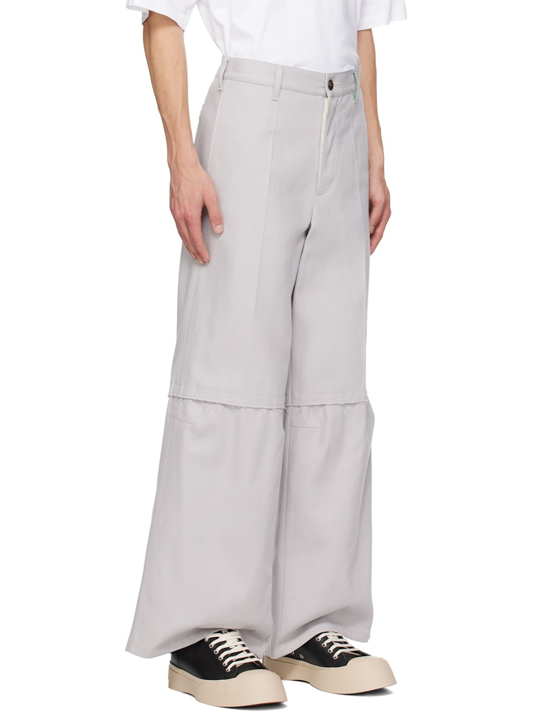 Gray Workwear Trousers - 2