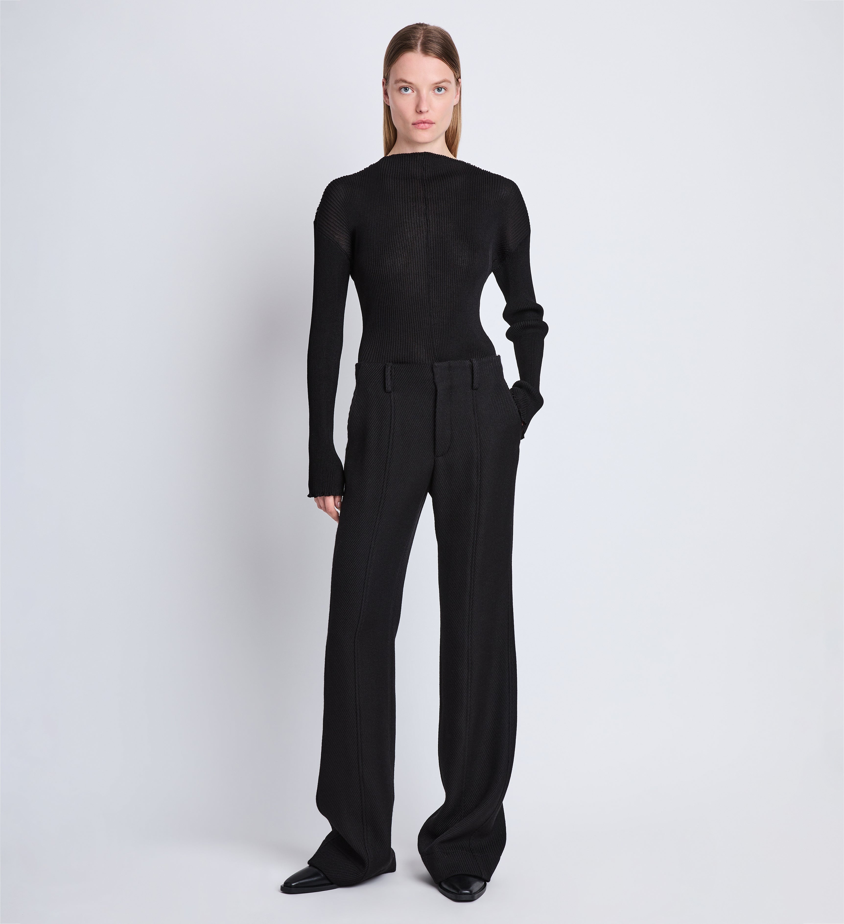 Barbara Pant in Wool Twill - 2