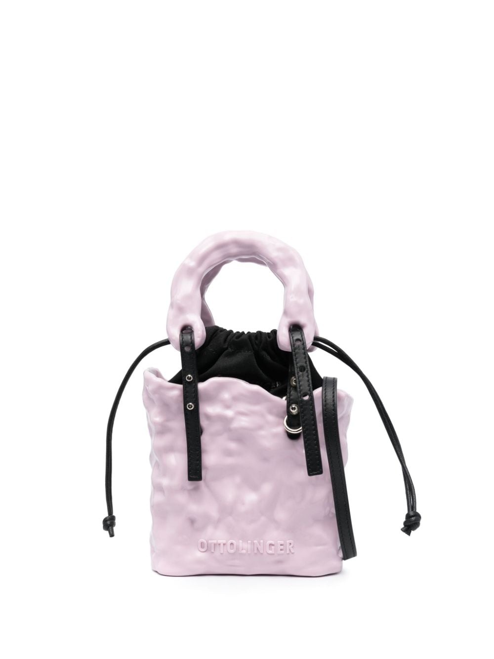 logo-embossed bucket bag 1