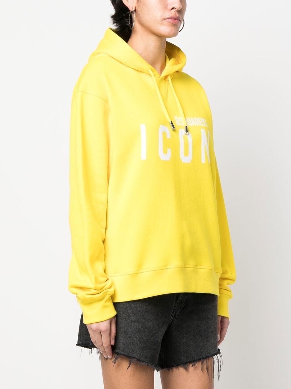 logo-print drawstring hoodie - 3