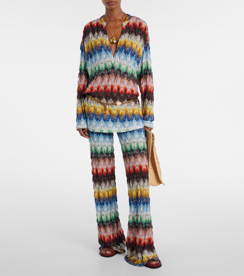 Missoni Lamé wide-leg pants outlook