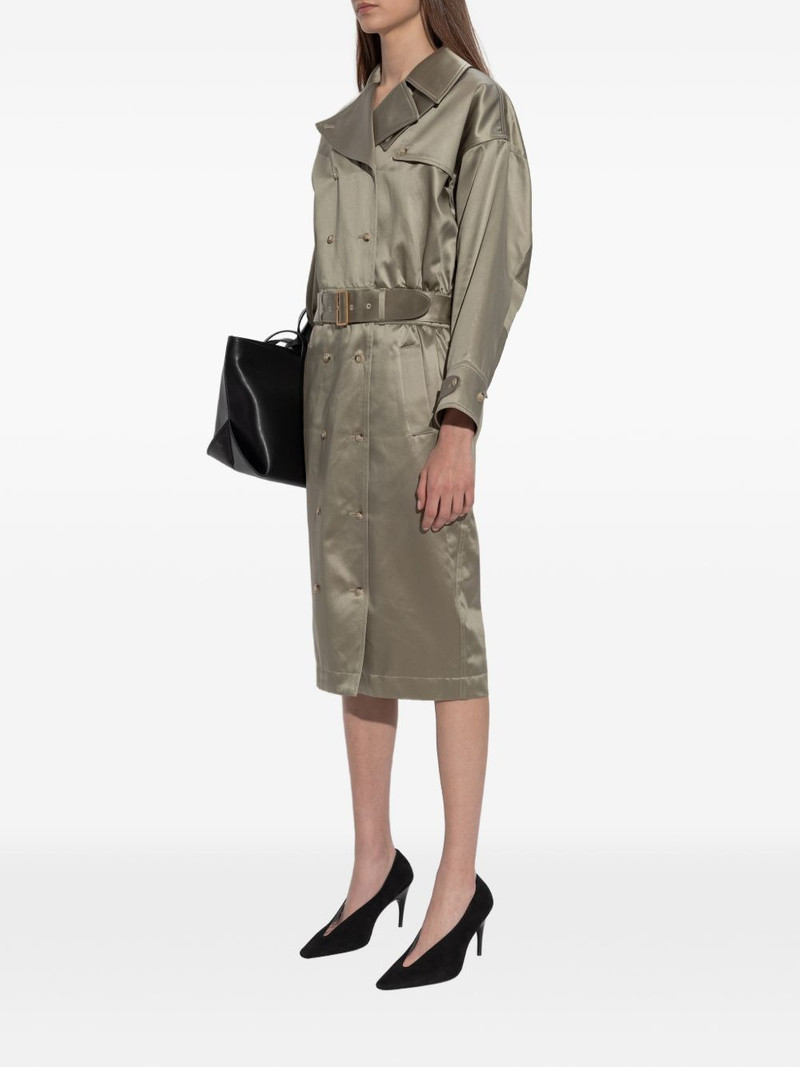 double-breasted belted midi dress 3