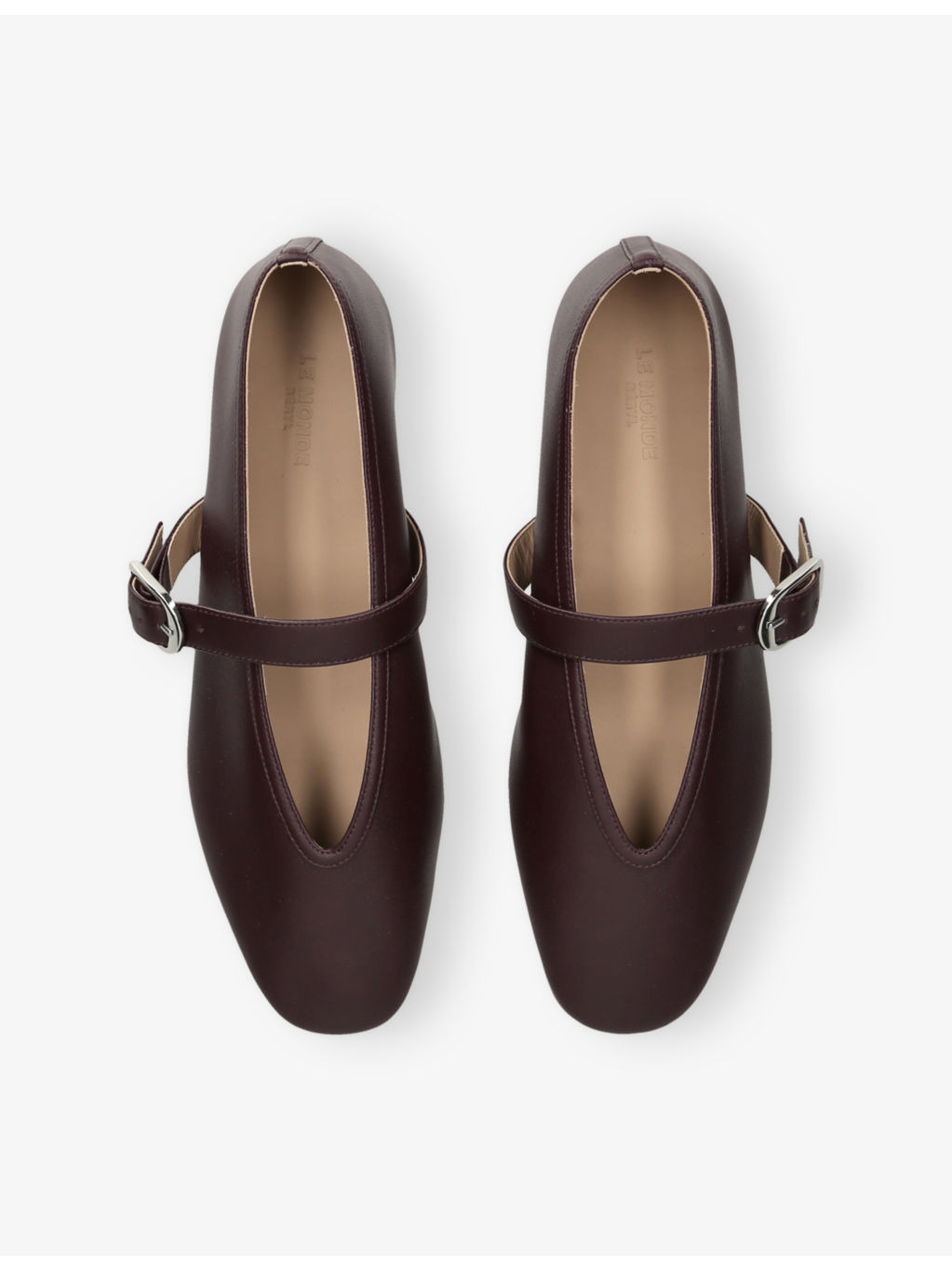 Stella Single-Strap Leather Ballet Flats - 2