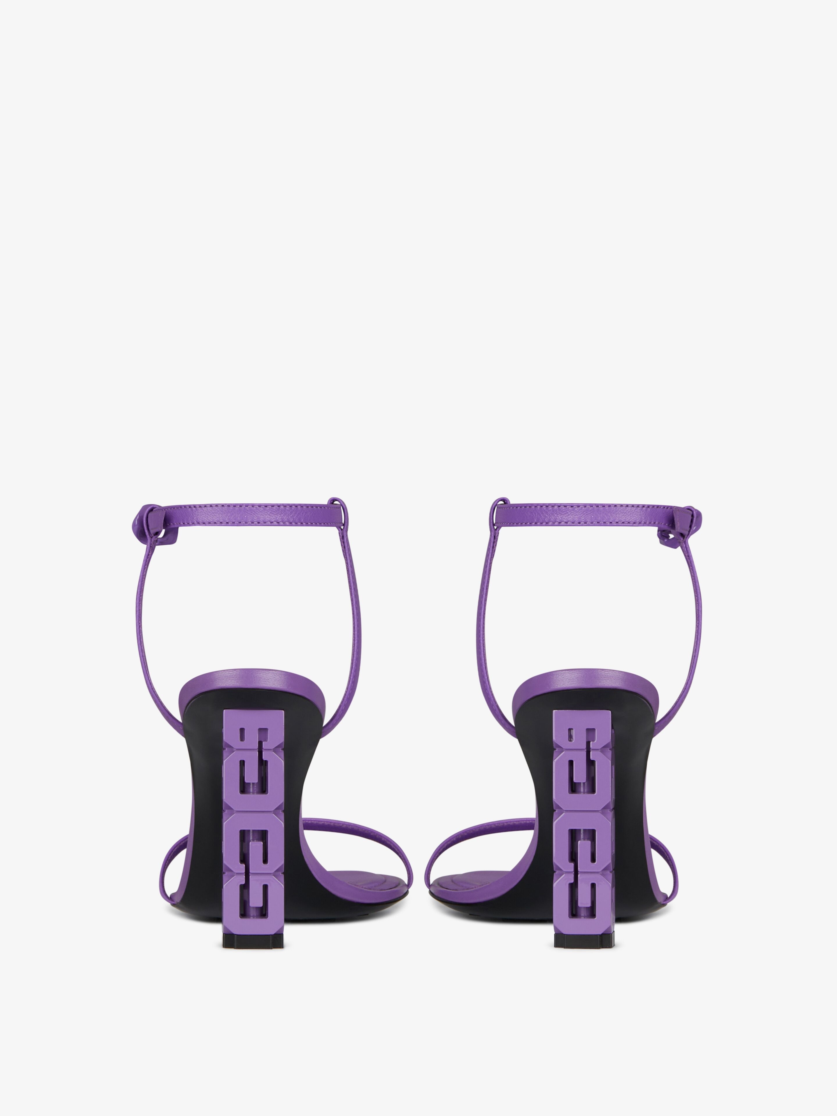 G CUBE SANDALS IN LEATHER - 6
