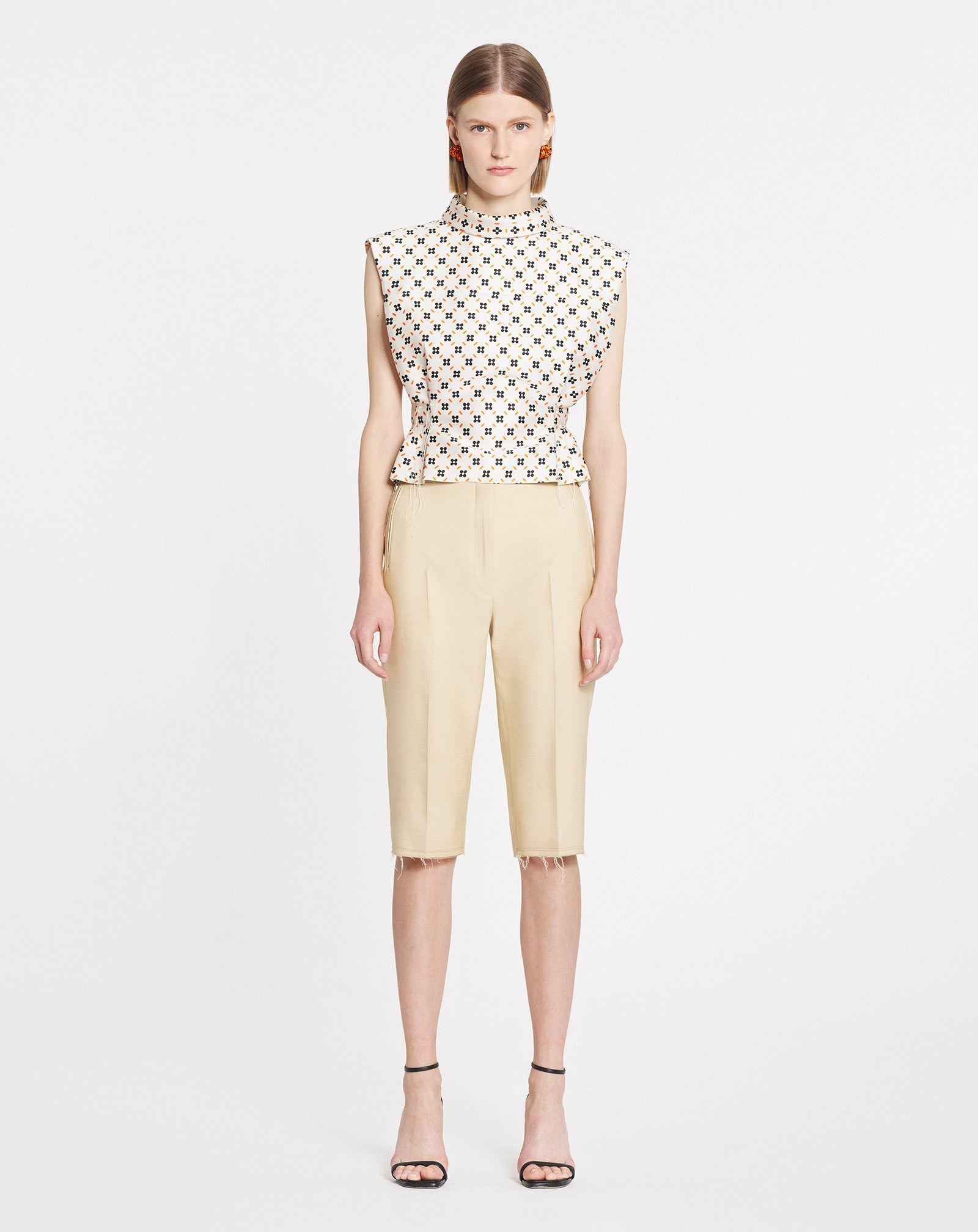 PRINTED FLORAL SLEEVELESS TOP - 2