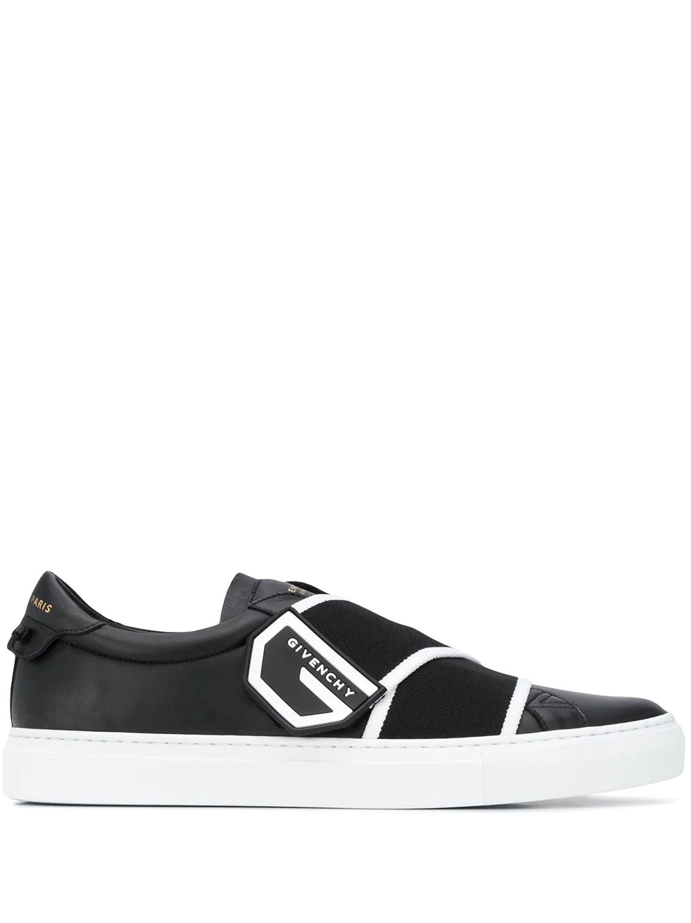 logo-strap low-top sneakers - 1