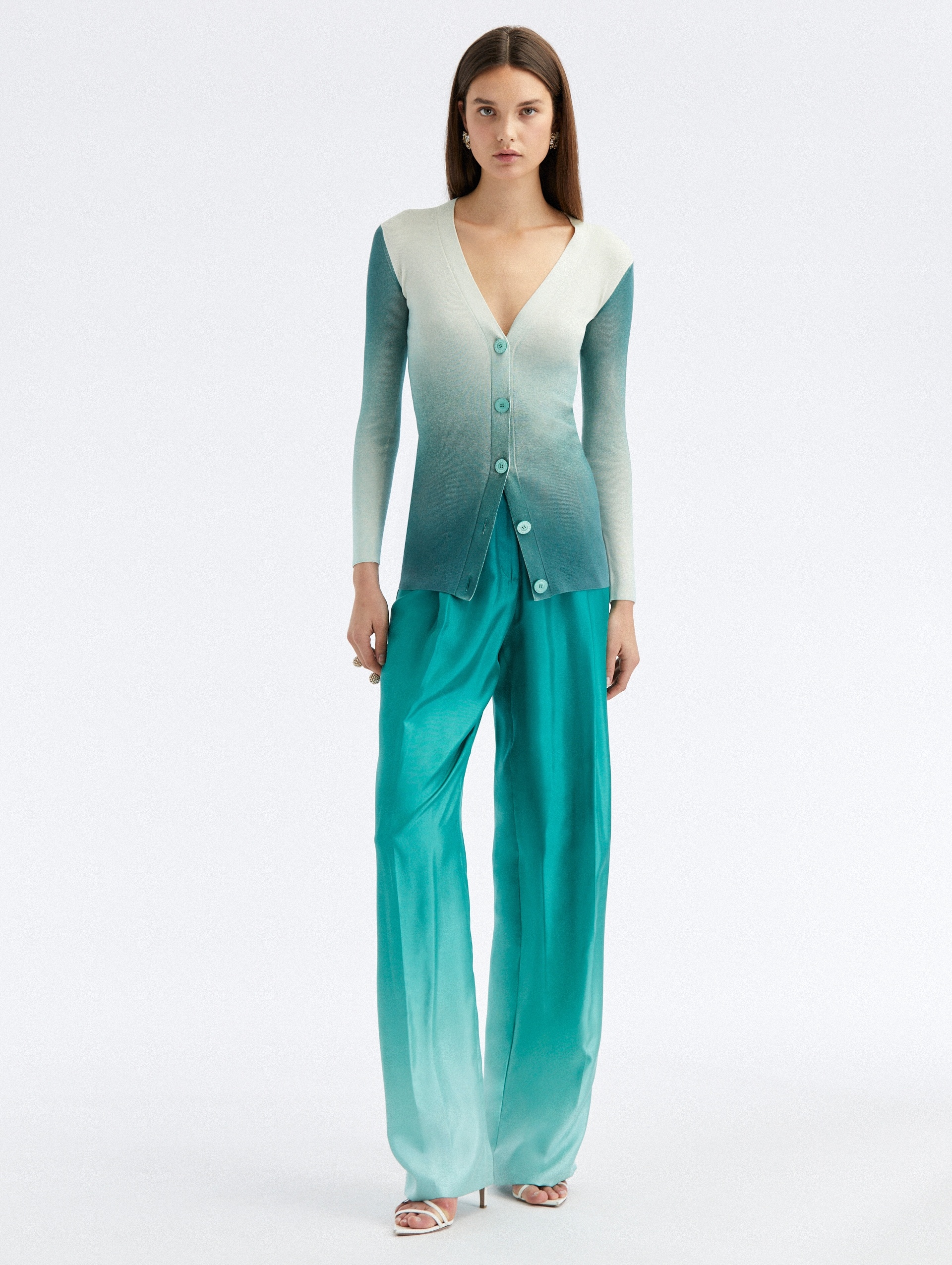 OMBRÉ LONG CARDIGAN - 2