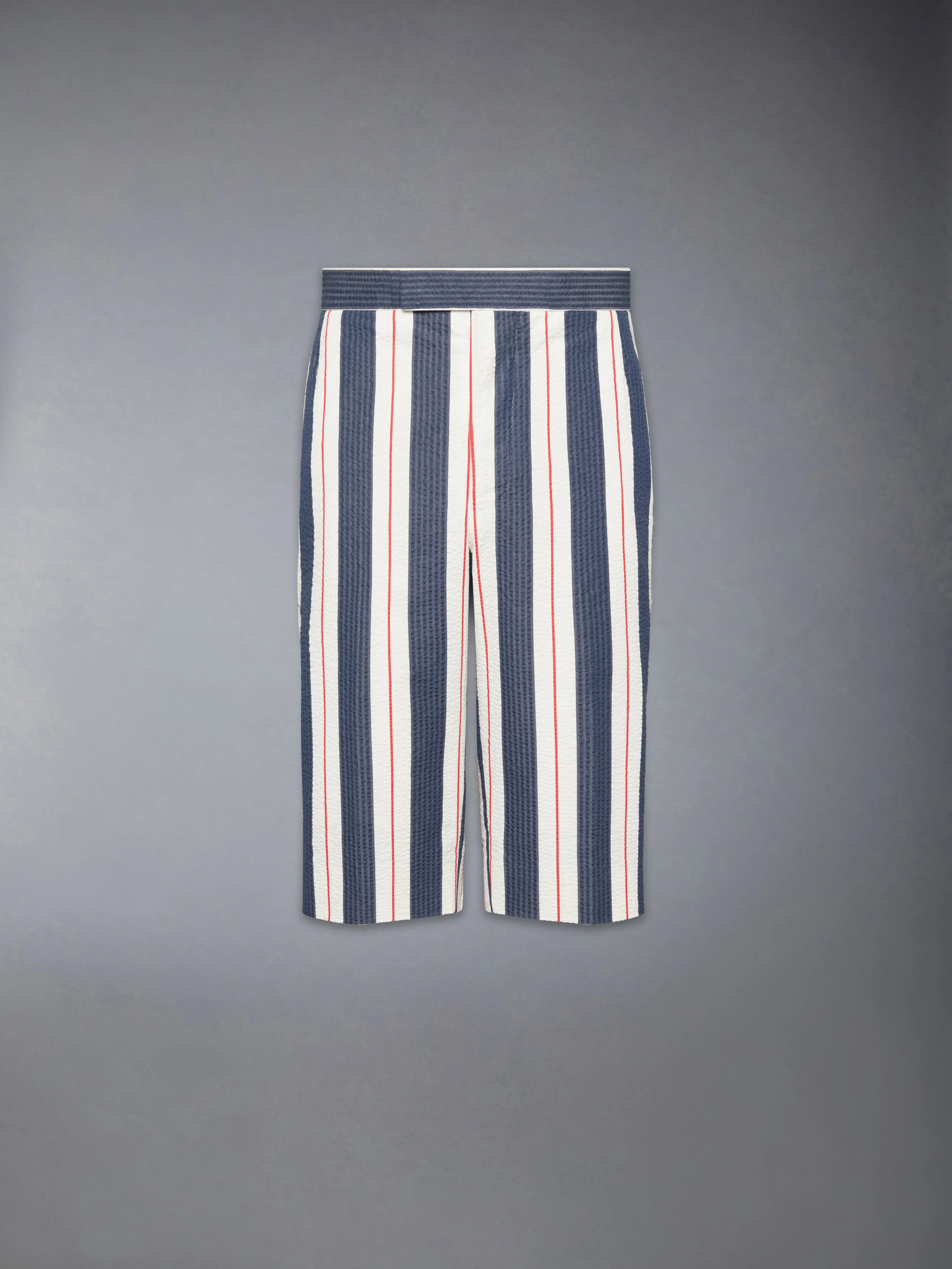 STRIPED SEERSUCKER BACKSTRAP SHORTS - 1