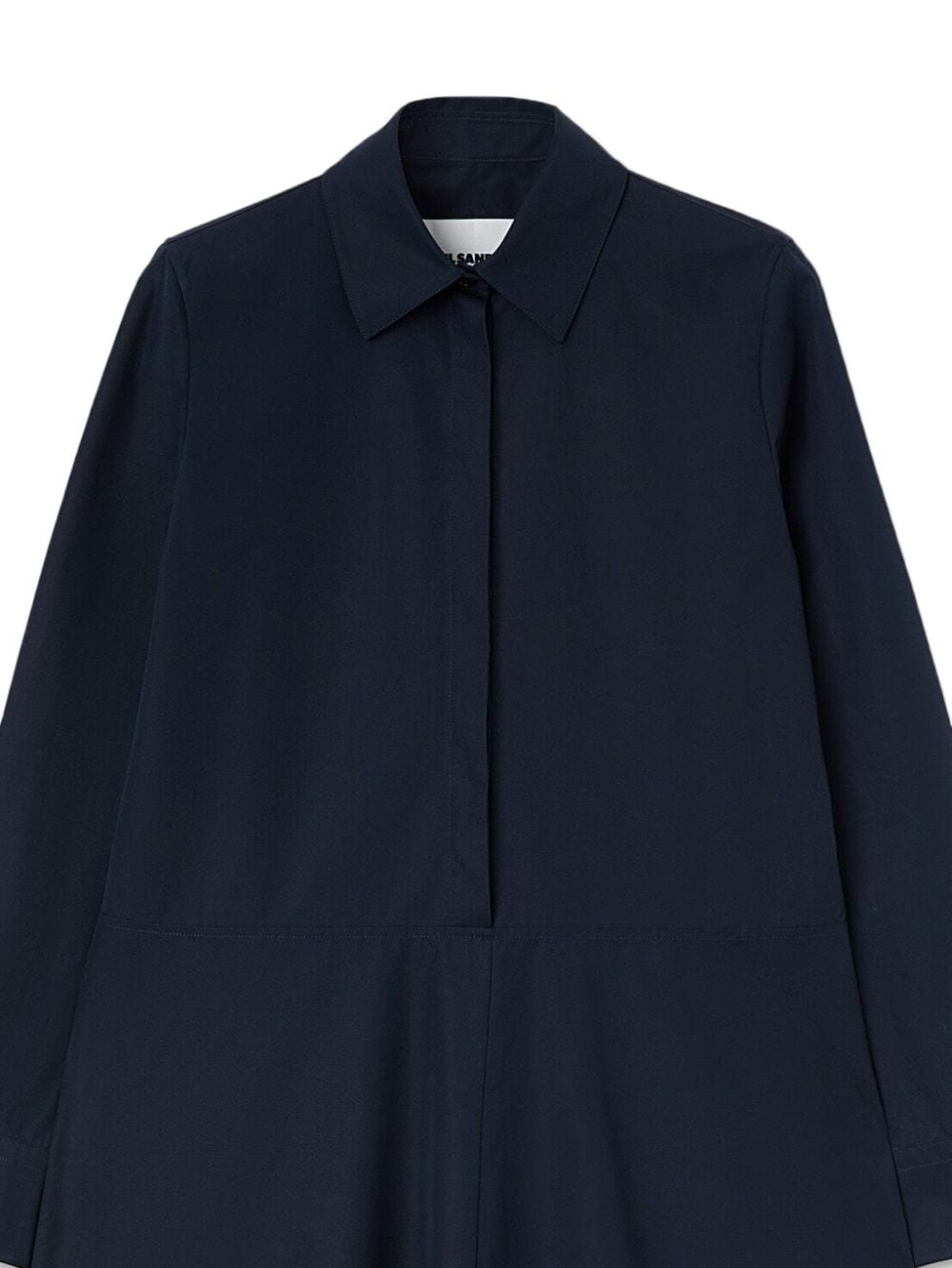 long-sleeved organic cotton shirtdress - 2
