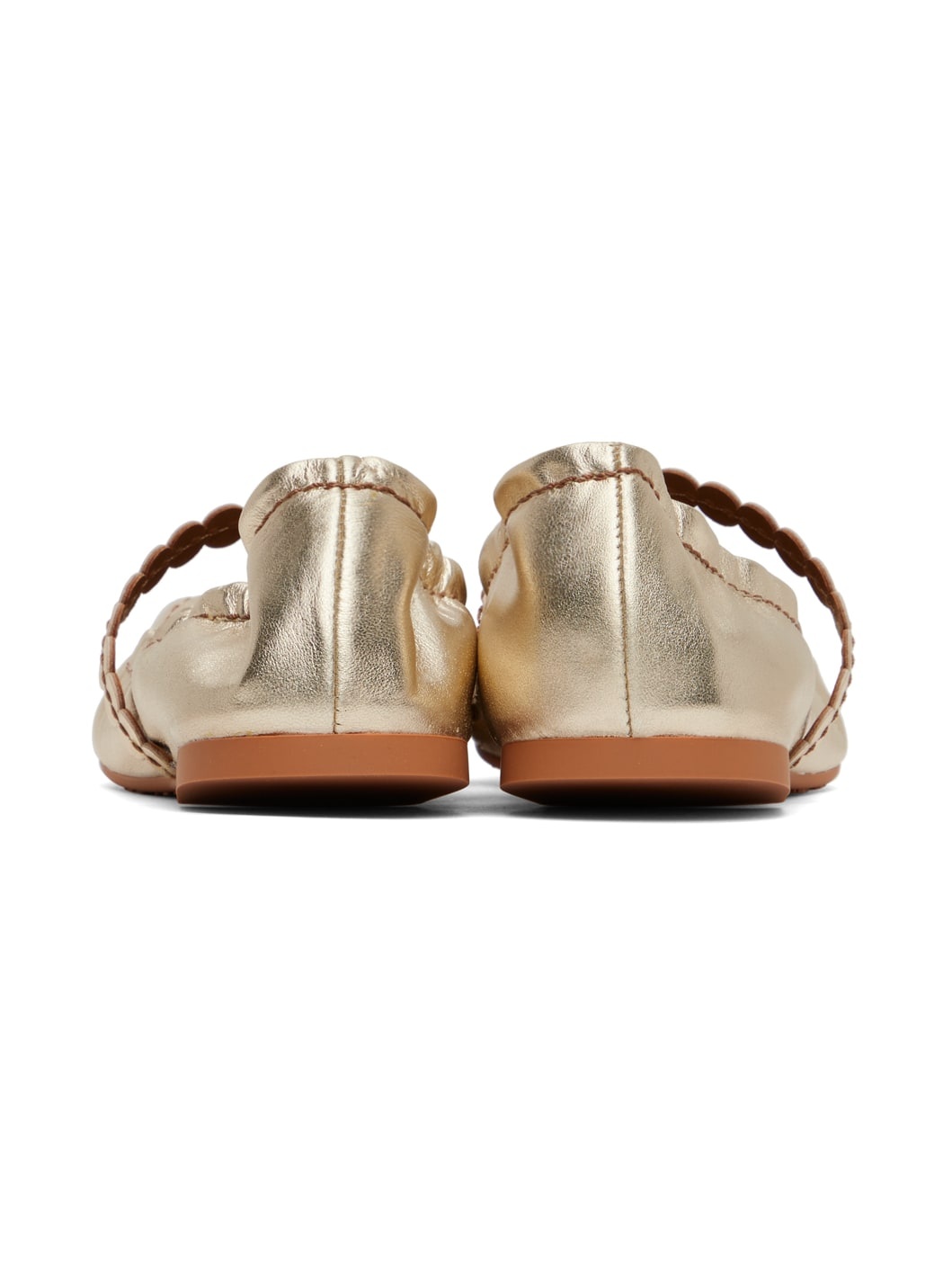Gold Kaddy Ballerina Flats - 2