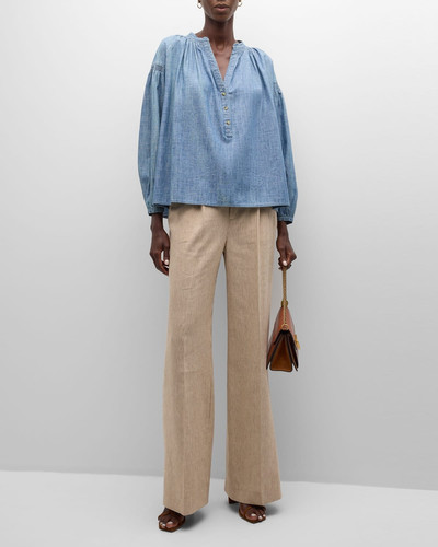 Vanessa Bruno Nipoa Cotton Chambray Shirt outlook