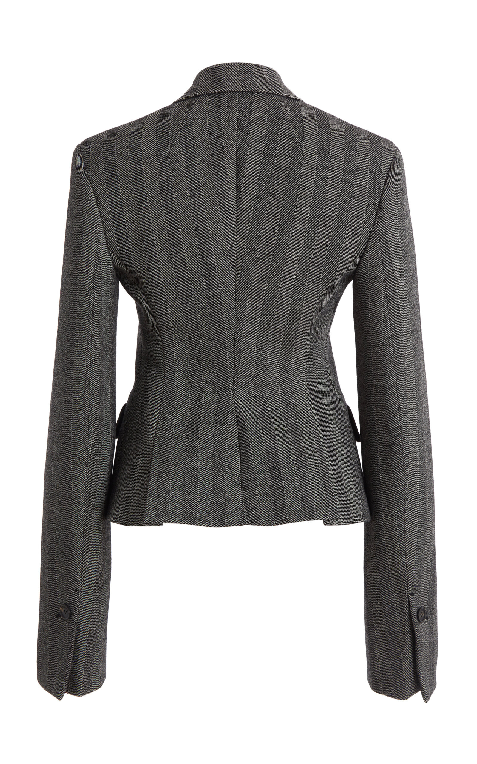Herringbone Stretch-Wool Blazer stripe - 5