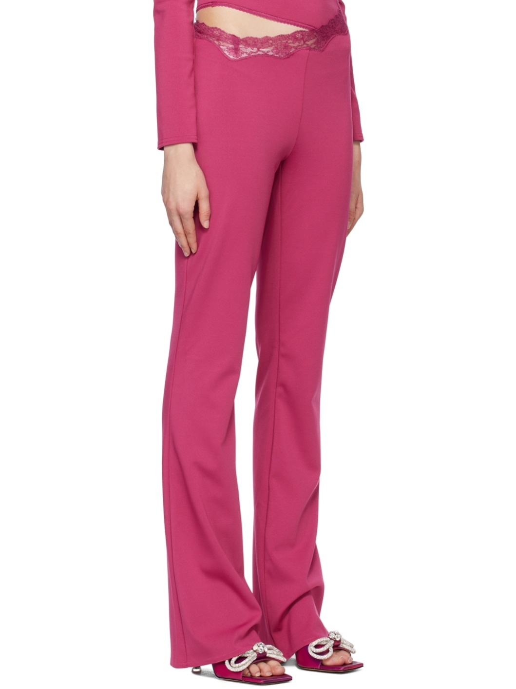 Purple Asymmetric Trousers - 2