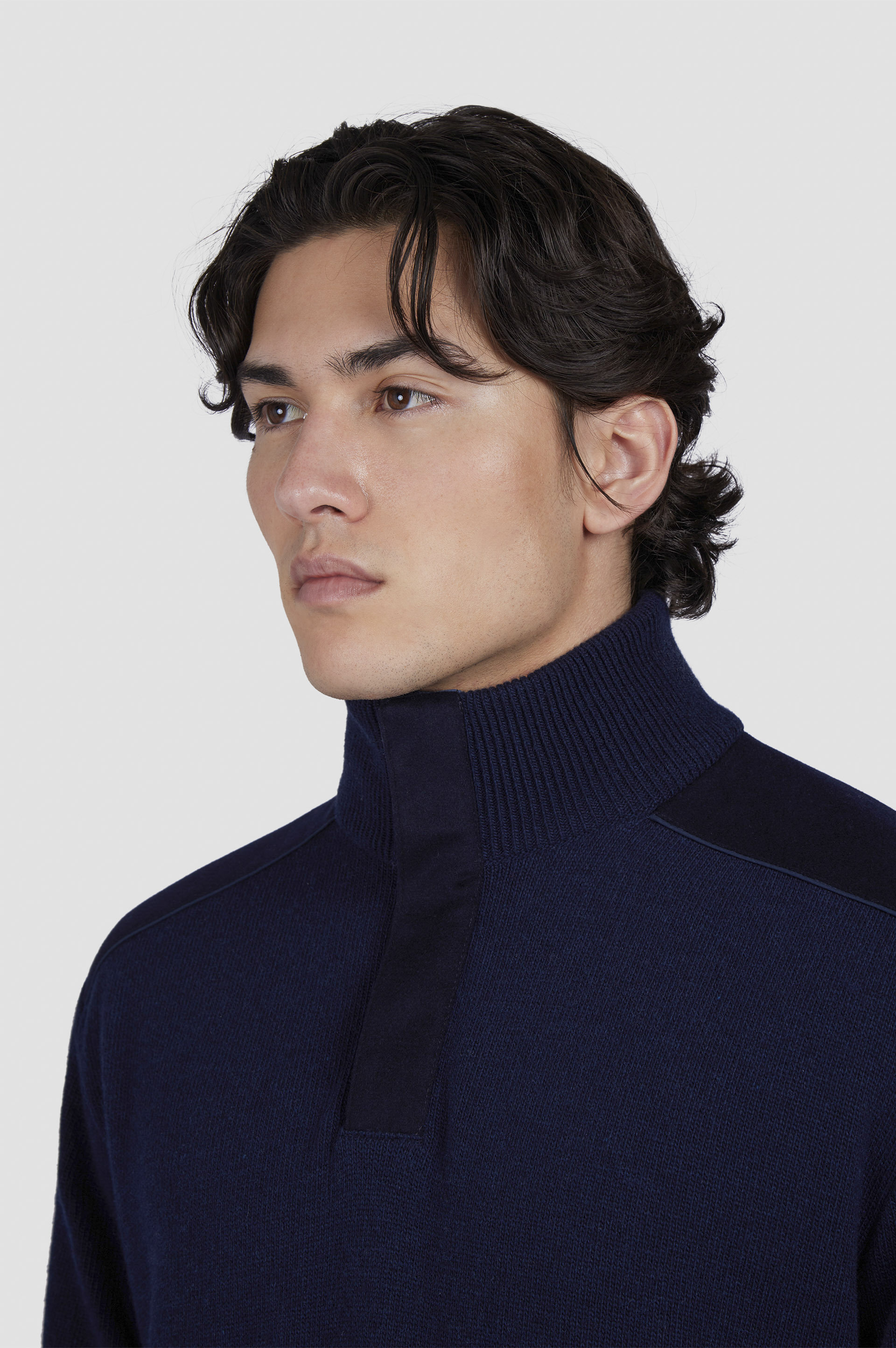 TYPHOON® PLATINUM WOOL CASHMERE HALF ZIP SWEATER - 4