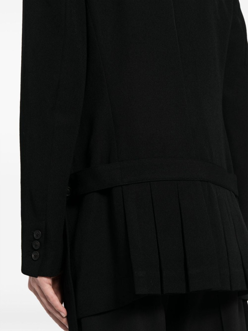 Army Gabardine pleated blazer 5