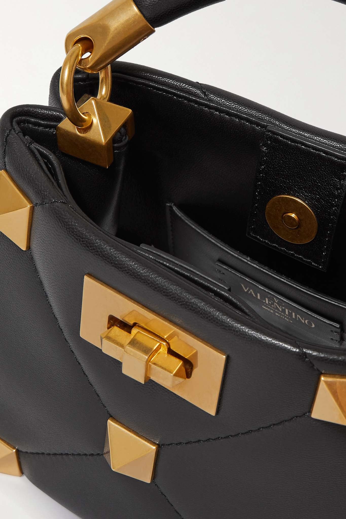 Valentino Garavani Roman Stud mini quilted leather tote - 5