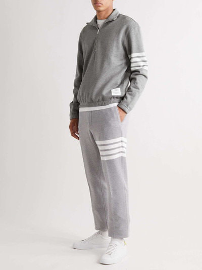 Thom Browne Striped Cotton Half-Zip Sweatshirt outlook