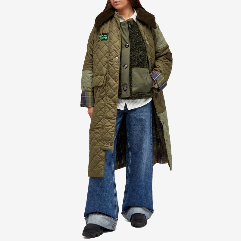 Barbour x Ganni Quilted Burghley Jacket 4